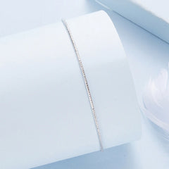 Bracelet Chaîne Scintillante de Luxe en Argent 925