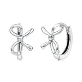 Boucles d'Oreilles Puces Nœud en Argent 925