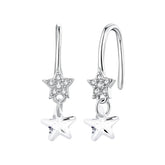 Boucles d'Oreilles Étoile en Argent 925