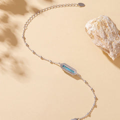 Bracelet Turquoise Minimaliste en Argent 925