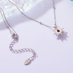 Collier Pendentif Soleil en Argent 925