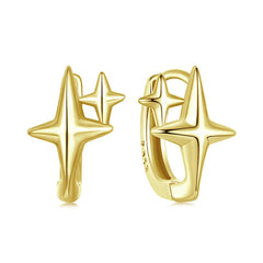 Créoles Étoile en Argent 925
