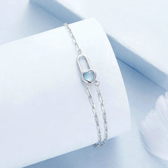 Bracelet Aigue-Marine Naturelle en Argent 925