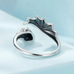 Bague Dragon Volant en Argent 925