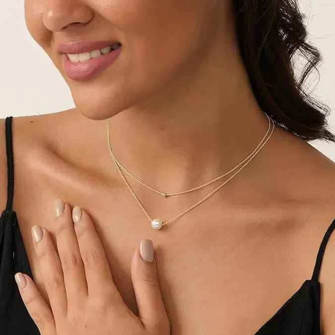 Collier Multi-Rangs Perles Vintage