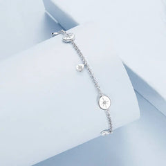 Bracelet Étoile à Pampille en Argent 925