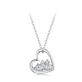 Collier Paysage de Montagnes en Argent 925