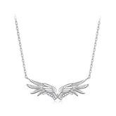 Collier Pendentif Ailes Protectrices en Argent 925