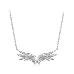 Collier Pendentif Ailes Protectrices en Argent 925
