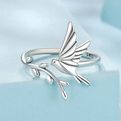 Bague Oiseau en Vol en Argent 925