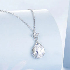 Collier Pendentif Goutte en Argent 925