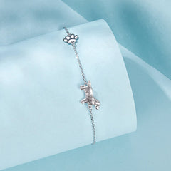 Bracelet Chien Golden Retriever en Argent 925