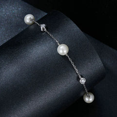 Bracelet Moissanite 0,1ct Esprit Océan en Argent 925 avec Certificat