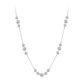 Collier Pendentif Zircon Dansant en Argent 925
