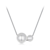 Collier Ras-de-Cou Perles de Coquillage en Argent 925