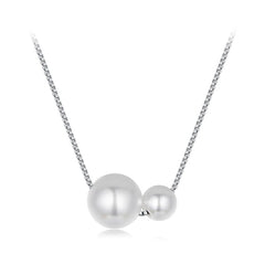 Collier Ras-de-Cou Perles de Coquillage en Argent 925