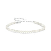 Bracelet en Nacre Blanche et Argent 925