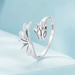 Bague Dragon Volant en Argent 925