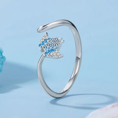 Bague Ajustable Raie en Argent 925