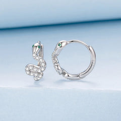 Créoles Serpent en Argent 925