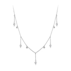 Collier Pendentif Zircon Dansant en Argent 925