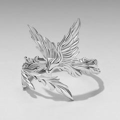 Bague Ajustable Phénix en Argent 925