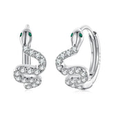 Créoles Serpent en Argent 925