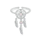 Bague Ajustable Attrape-Rêves en Argent 925