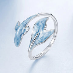 Bague Poisson Paon en Argent 925