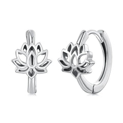 Créoles Lotus Vintage en Argent 925