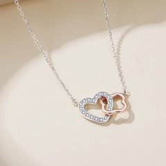 Collier Pendentif Cœur Porte-Bonheur en Argent 925