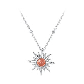 Collier Pendentif Soleil en Argent 925