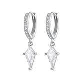 Créoles Zircon Taille Cerf-Volant en Argent 925