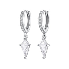 Créoles Zircon Taille Cerf-Volant en Argent 925