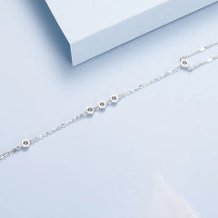 Bracelet Anneau à Pampille en Argent 925