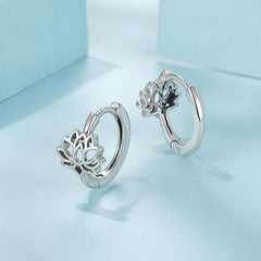 Créoles Lotus Vintage en Argent 925