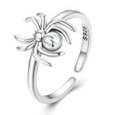 Bague Araignée en argent 925 plaqué or blanc ajustable