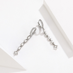 Boucles d'Oreilles Pendantes Brillantes - Image 4