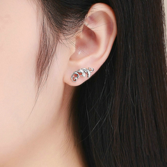 Boucles d'Oreilles Plumes Anciennes - Image 2