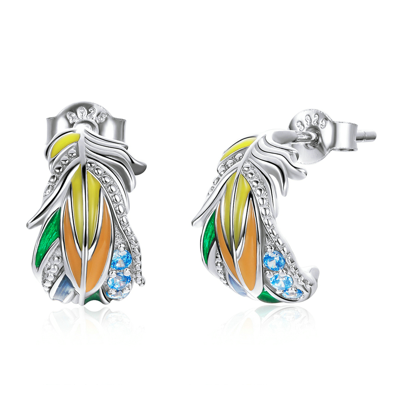 Boucles d'Oreilles Plumes