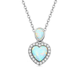 Collier Coeur d'Opale