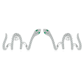 Boucles d'Oreilles Serpents Brillantes