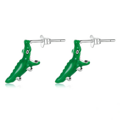 Boucles d'Oreilles Crocodiles