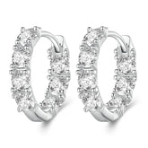 Boucles d'Oreilles Créoles Brillantes
