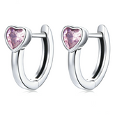 Boucles d'Oreilles Créoles Coeurs
