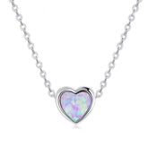 Collier Coeur d'Opale