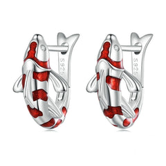 Boucles d'Oreilles Carpe Koi
