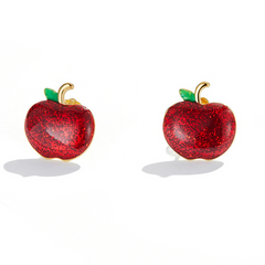 Boucles d'Oreilles Pommes Rouges - Image 3