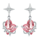 Boucles d'Oreilles Coeurs et Étoiles