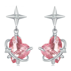 Boucles d'Oreilles Coeurs et Étoiles